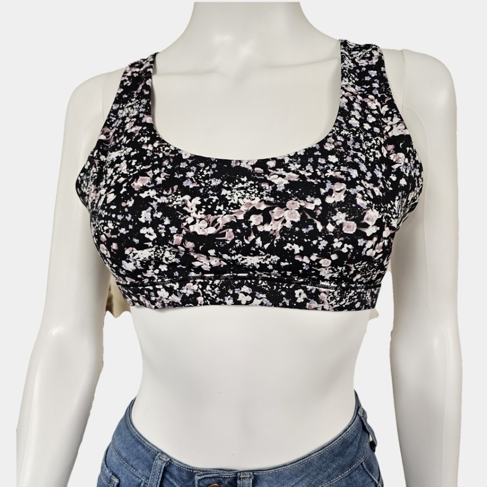 Customized Digital Printing Push-Up Cross Back Sports Bra Size S